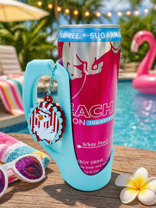 Skinny Can Holder+Pop Top Opener Keychain