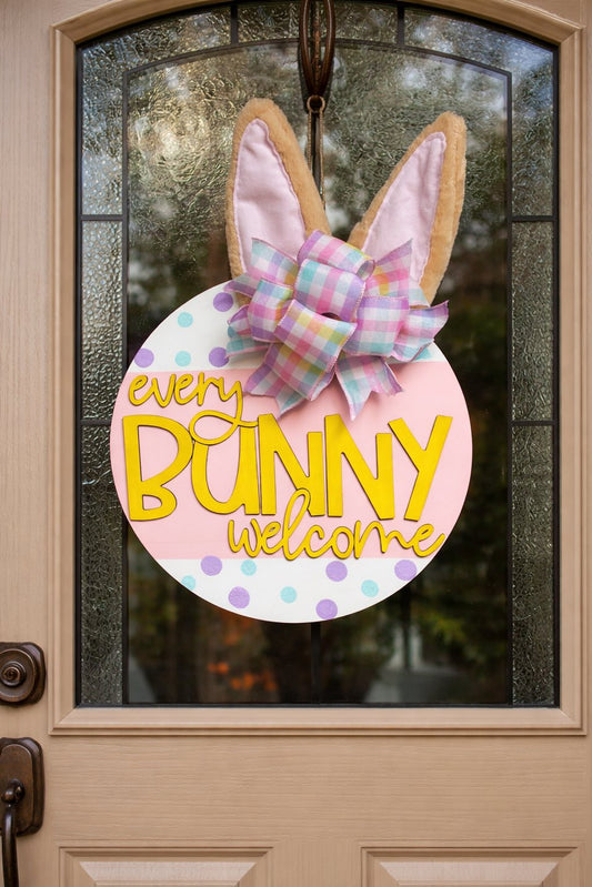 Every Bunny Welcome Door Sign