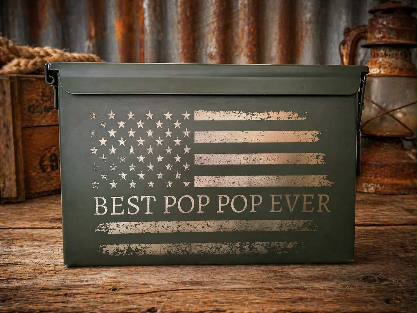 Custom Engraved Metal Ammo Box – Heavy Duty Steel Storage