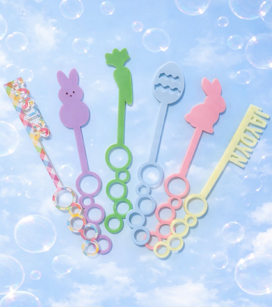 Easter Bubble Wands-Customized