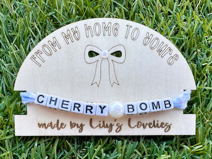 Custom Engraved Bracelet Card Holder