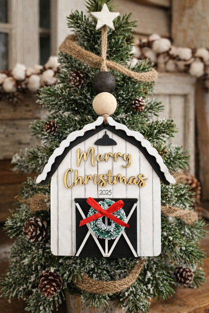 Barn Christmas Ornament