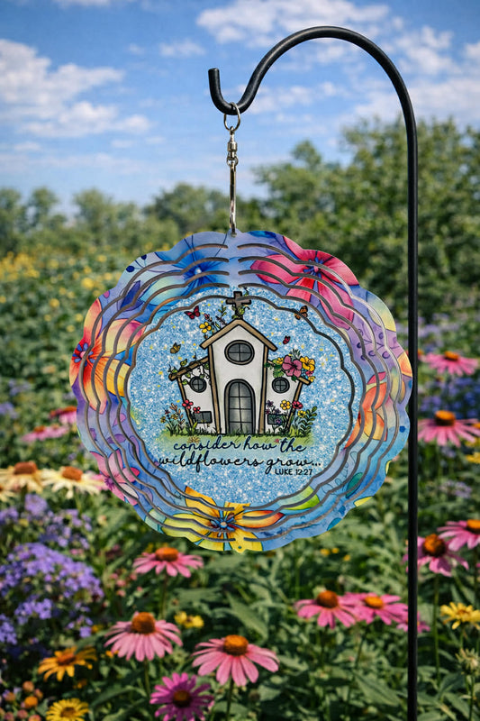 Luke 12:27 Wind Spinner