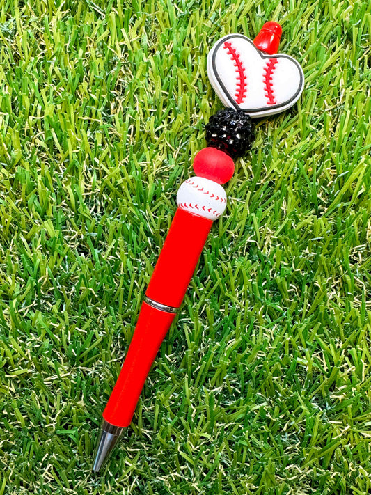 Baseball Heart Pen
