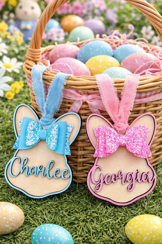 Bow Bunny Tag-Customized