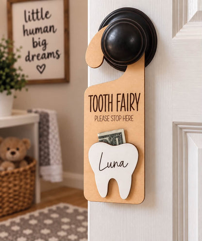 Tooth Fairy Doorknob Sign