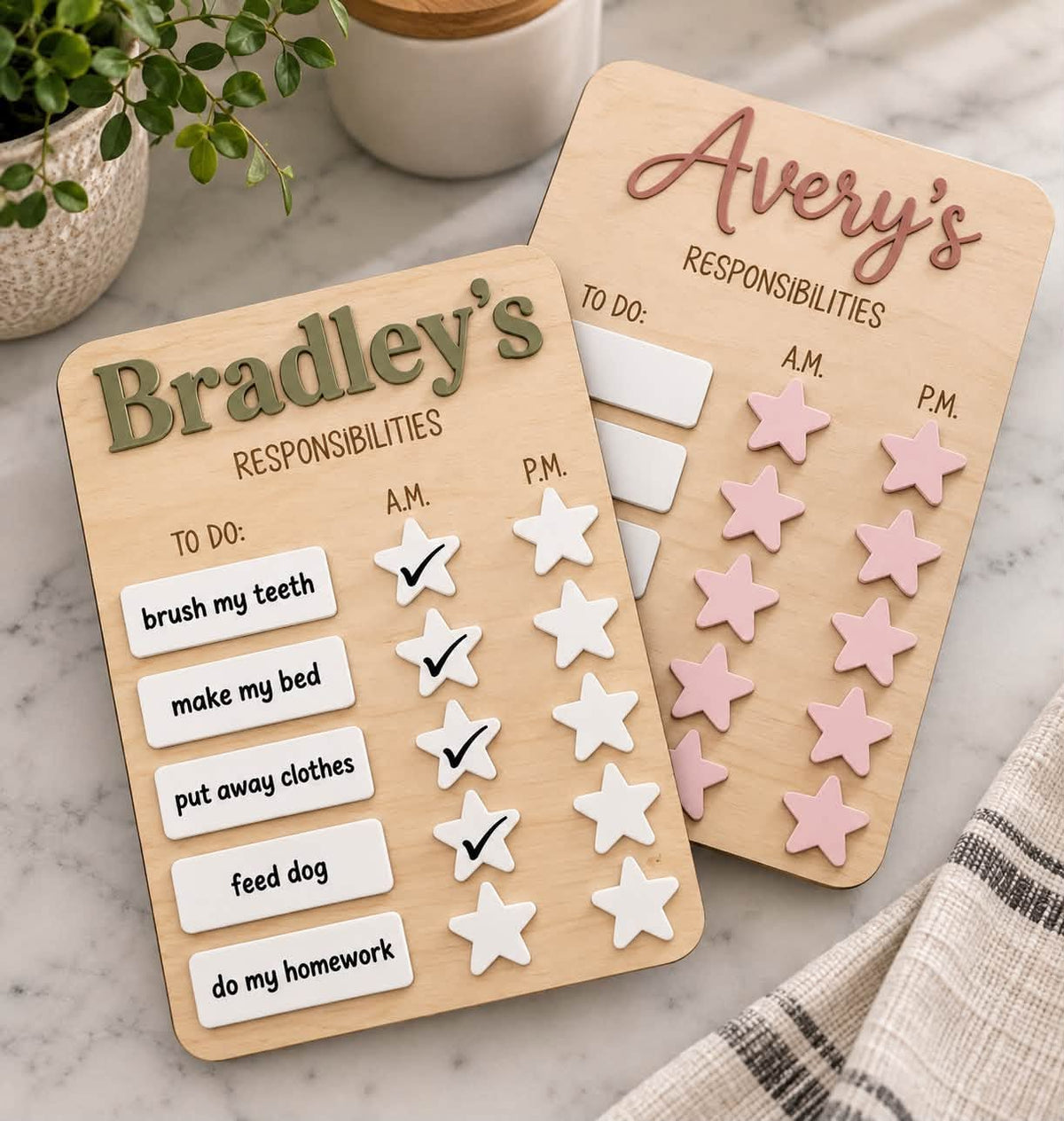 Kid's Chore Board-Customized