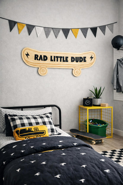 Custom Bedroom Wall Decor Signs-Rad Style