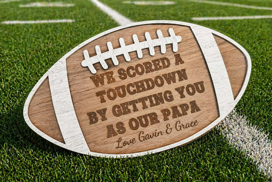 Father’s Day Football Wall Decor