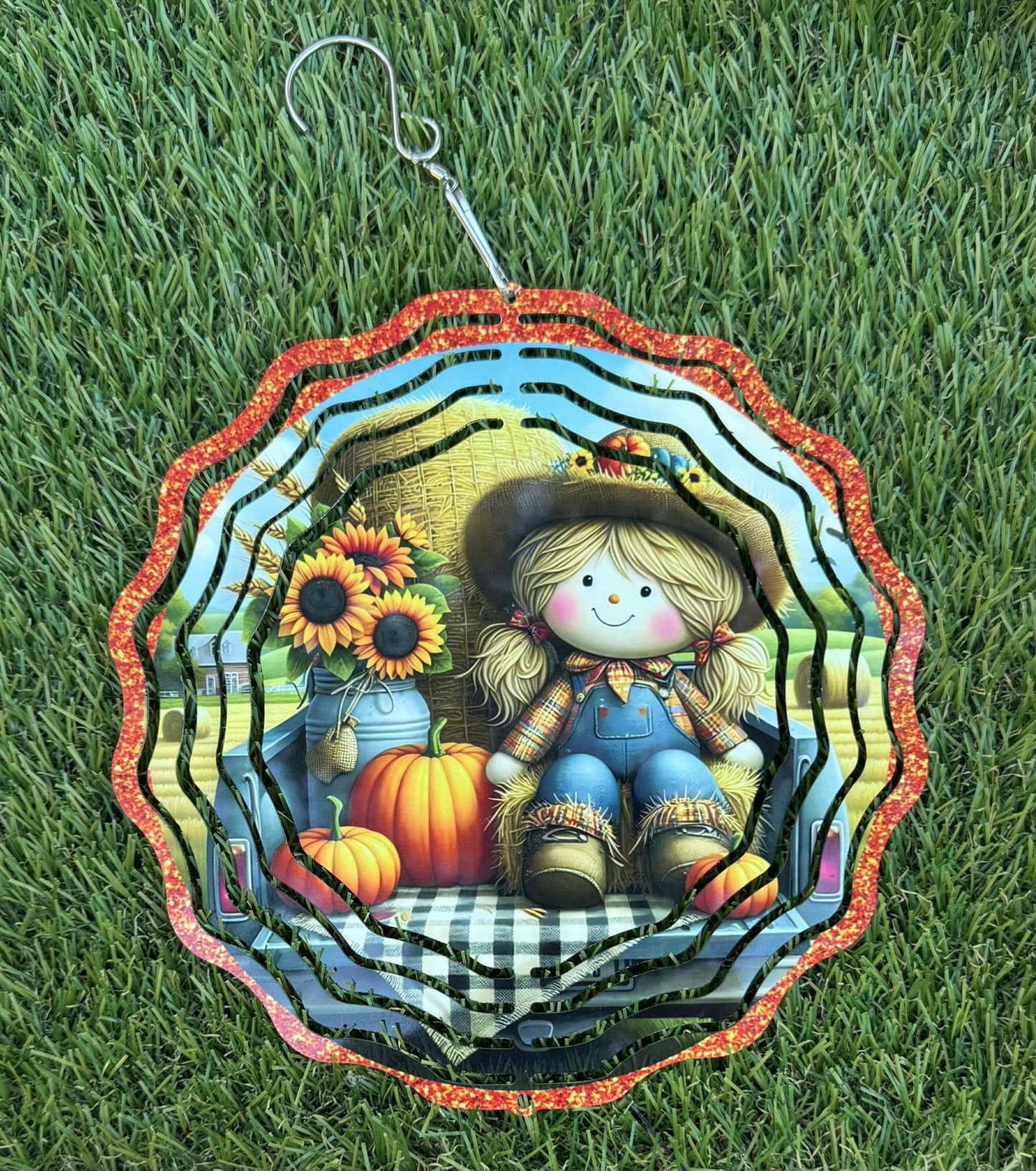 Scarecrow Girl Wind Spinner