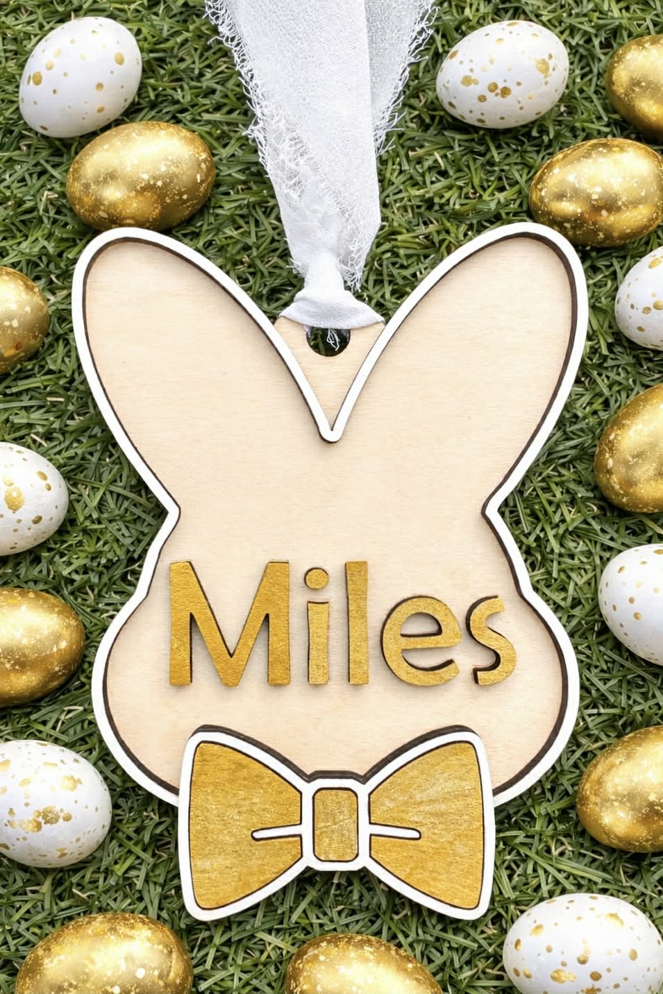 Bowtie Bunny Tag-Customized