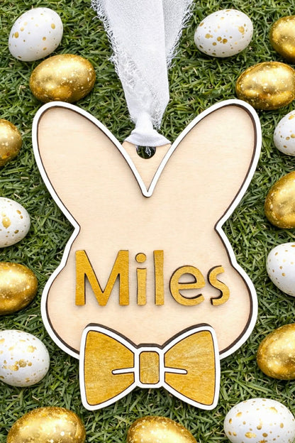 Bowtie Bunny Tag-Customized