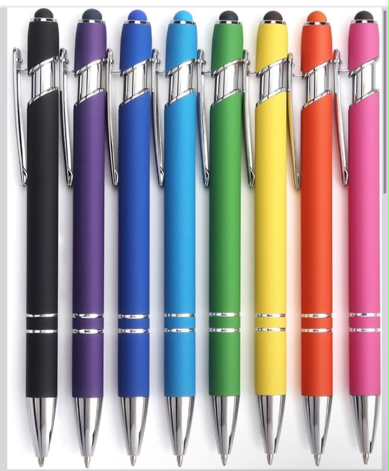 Custom Engraved Color Coated Stylus Pens