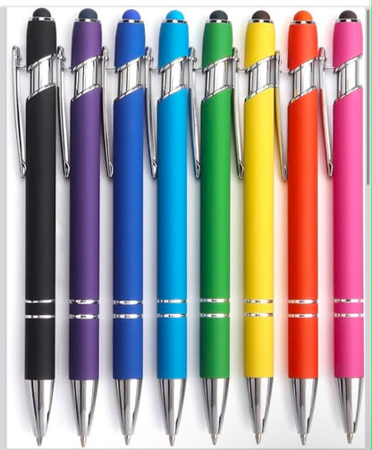 Custom Engraved Color Coated Stylus Pens