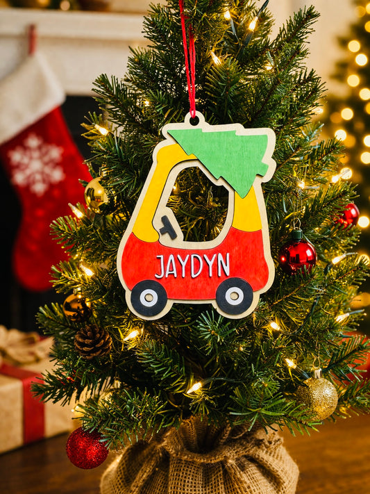 Kids Car Ornament-Custom Name