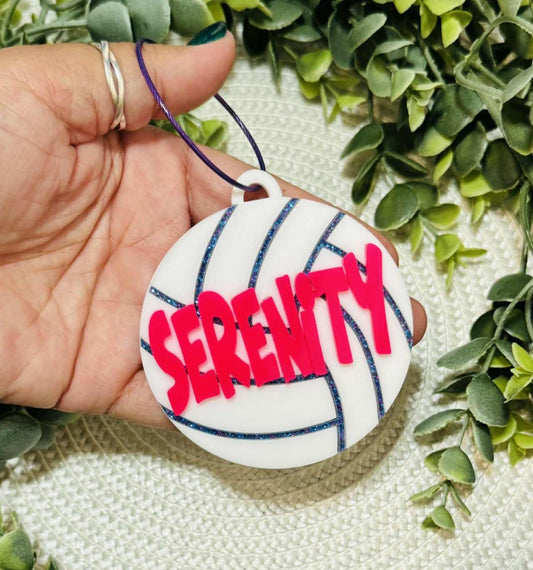 Acrylic Sports Bag Tag-Customized