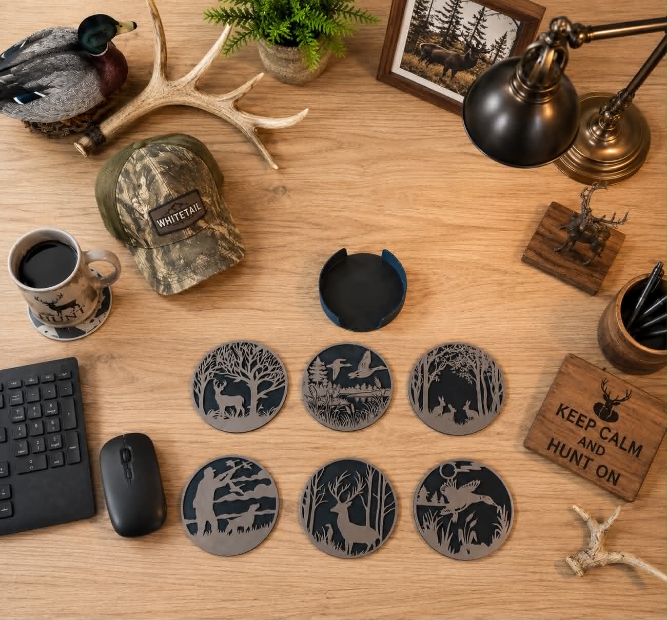 3D Printed Hunting Coaster Set