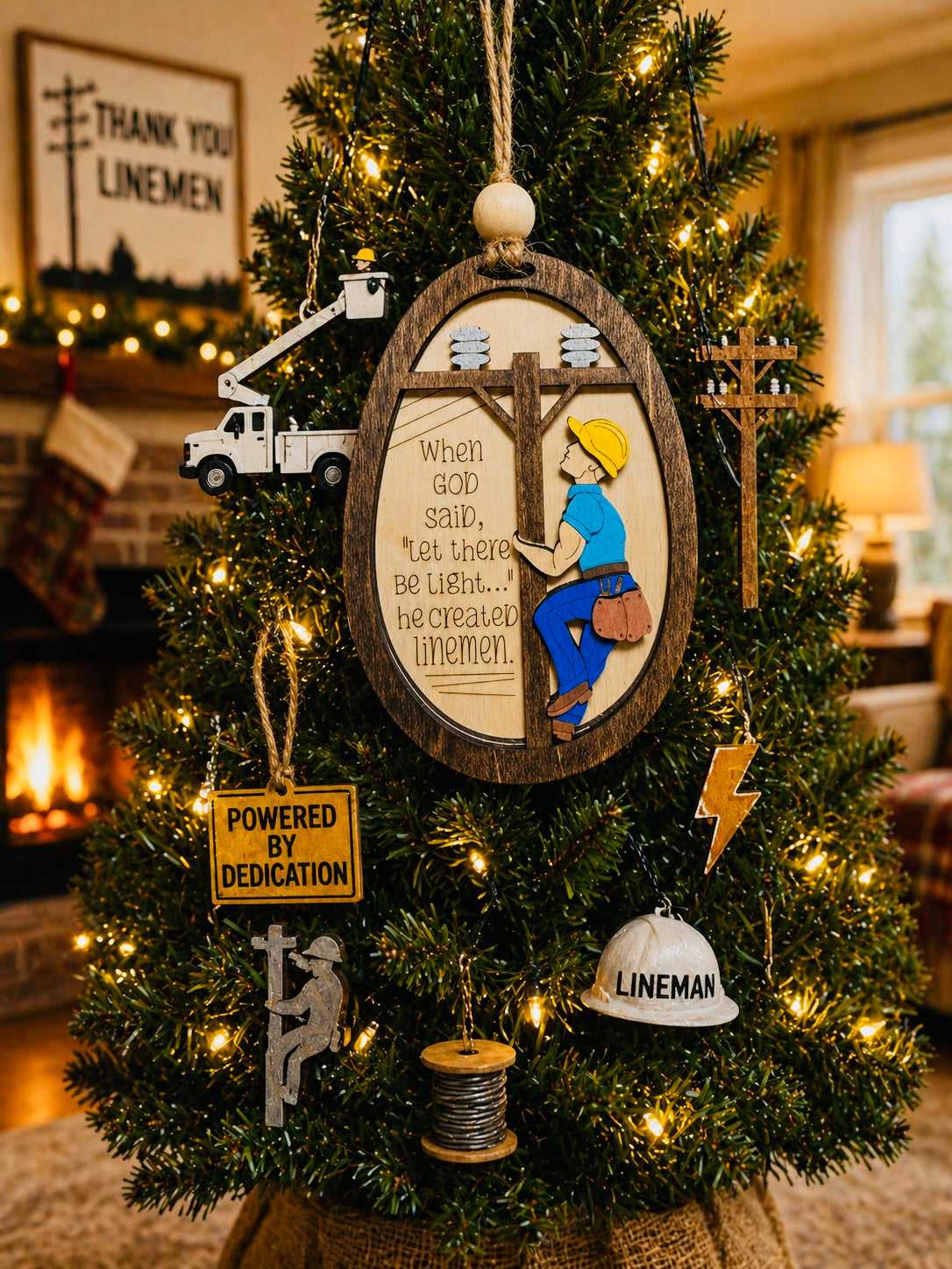 Lineman Ornament
