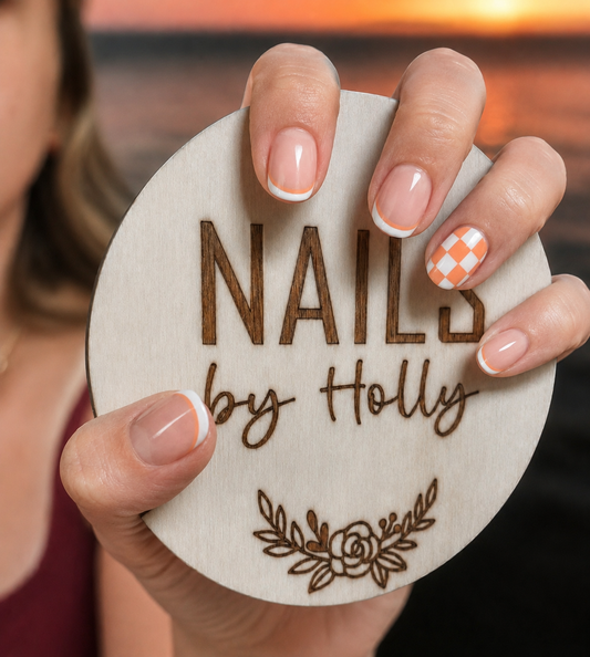 Custom Wooden Nailfie Display Disc