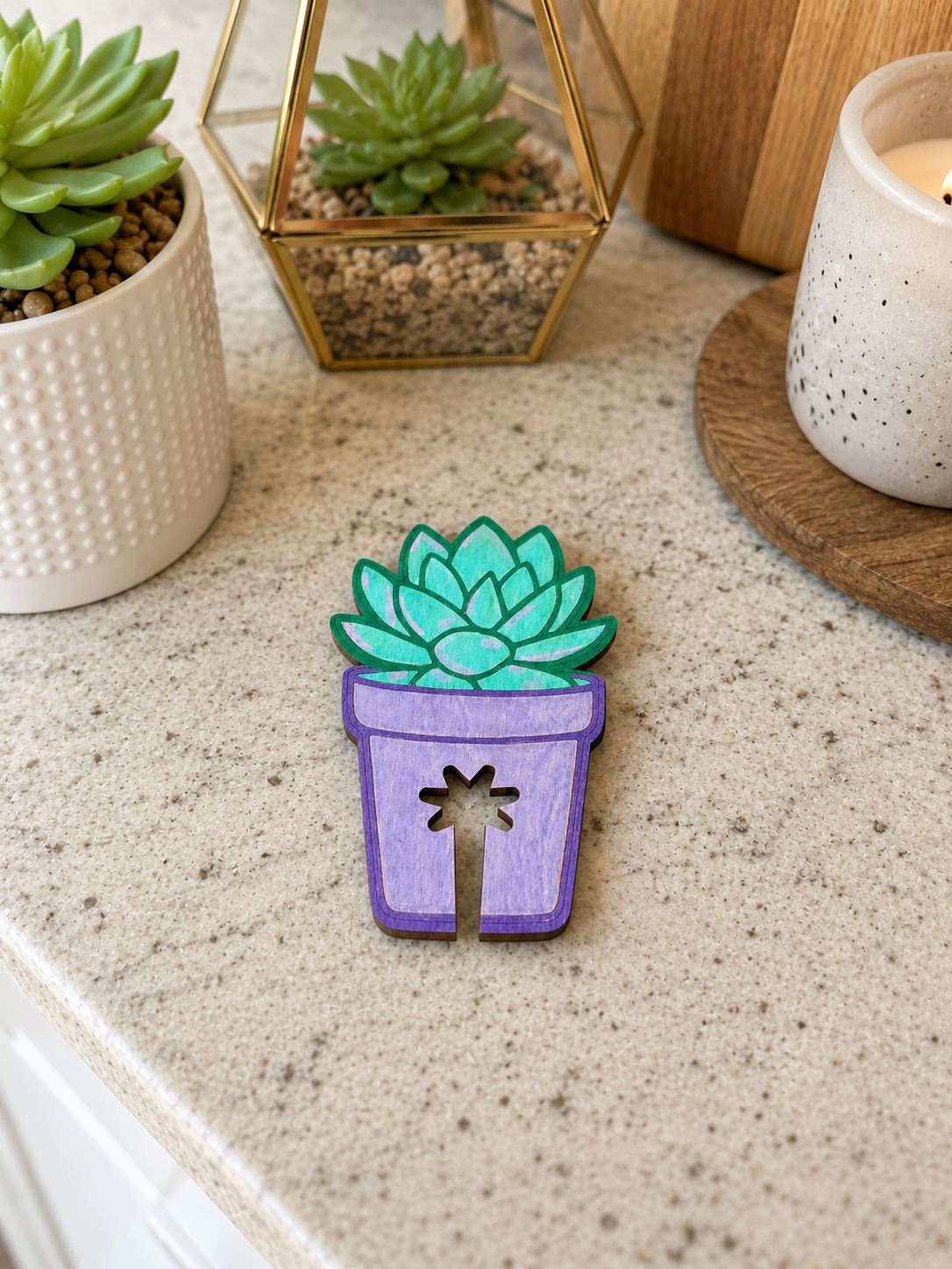 Succulent Bread Bag Tag