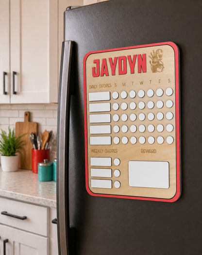 Kid's Chore Board-Customized