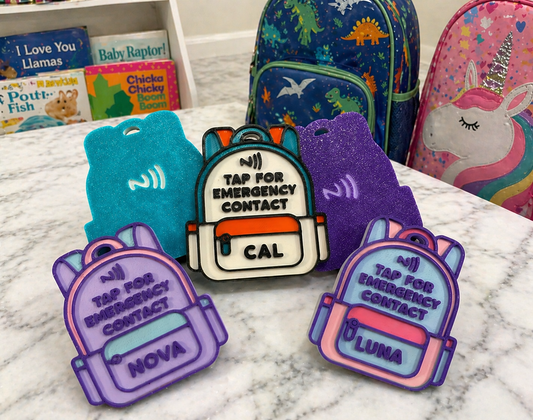 Backpack NFC Emergency Contact Tag