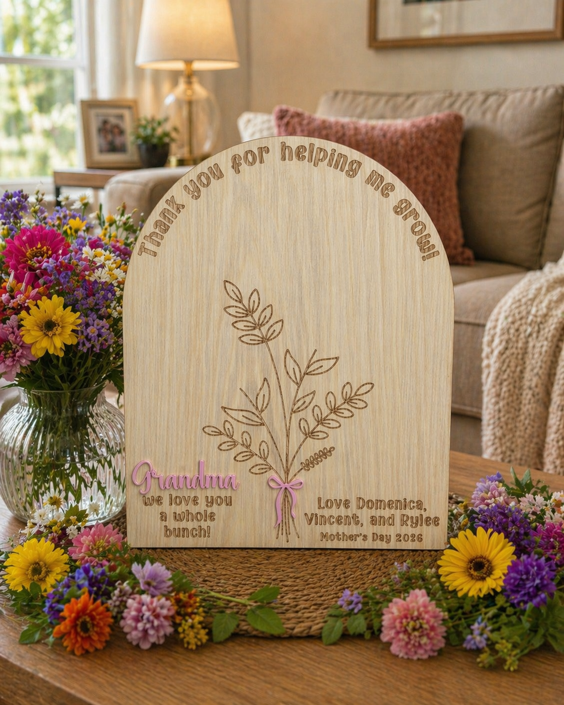 DIY Handprint Flower-Mother's Day Sign