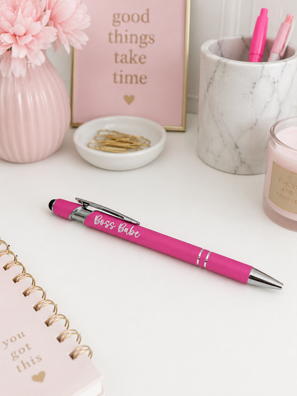 Custom Engraved Color Coated Stylus Pens