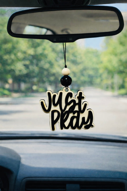 Just Pray Car Charm