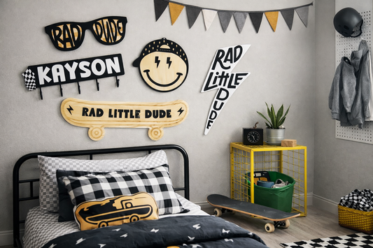Custom Bedroom Wall Decor Signs-Rad Style