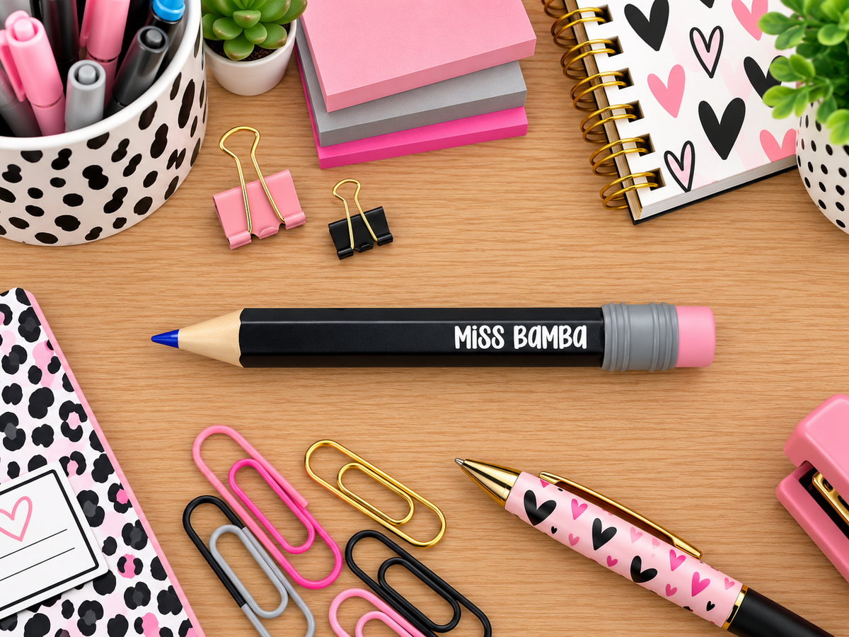 Jumbo 3D Printed Pencil Themed Pen