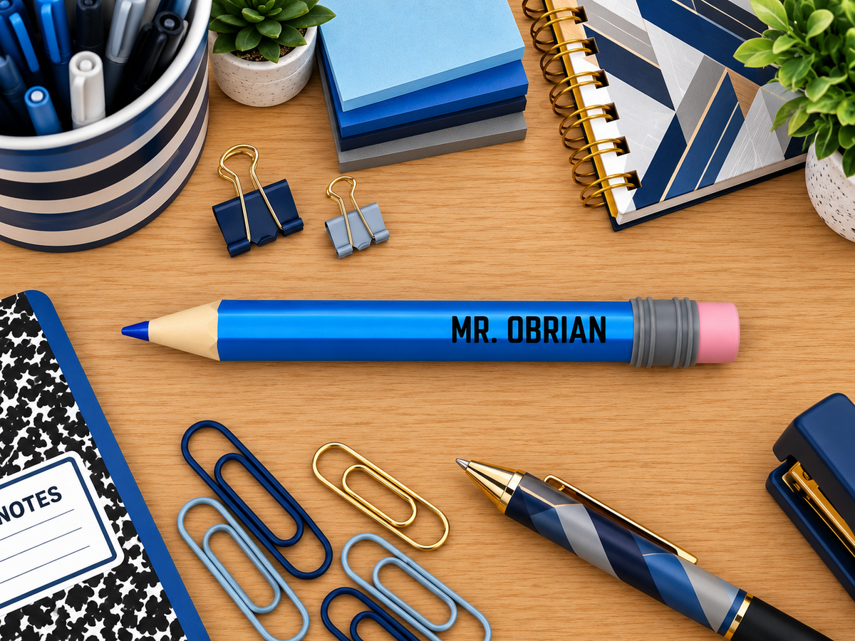 Jumbo 3D Printed Pencil Themed Pen