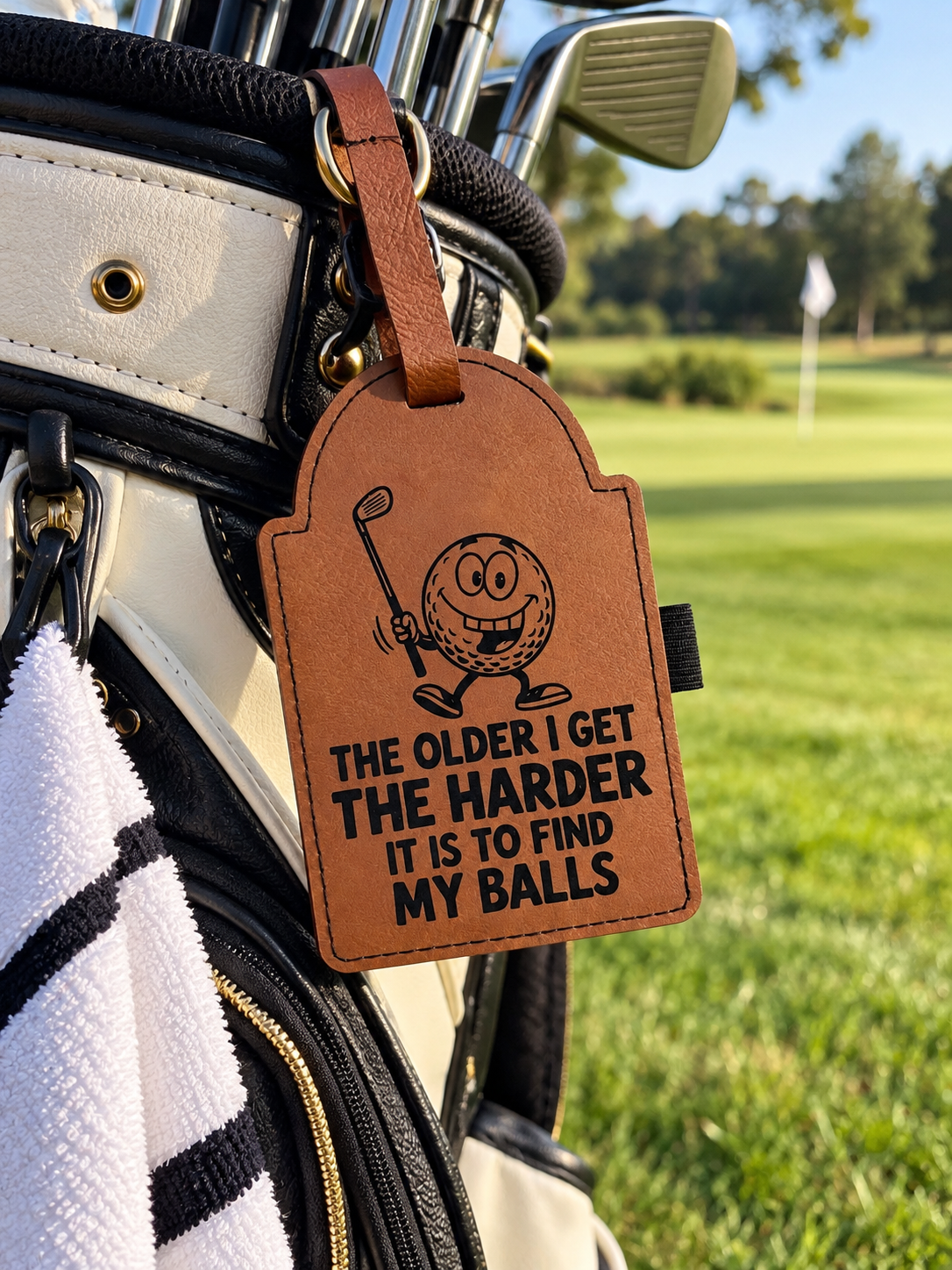 Leatherette Golf Bag Tag