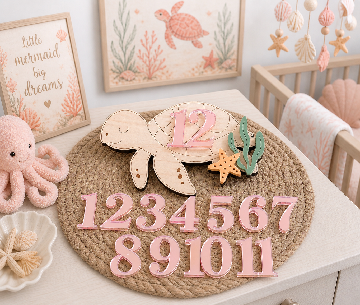 Custom Themed Monthly Milestone Set (1–12 Months)