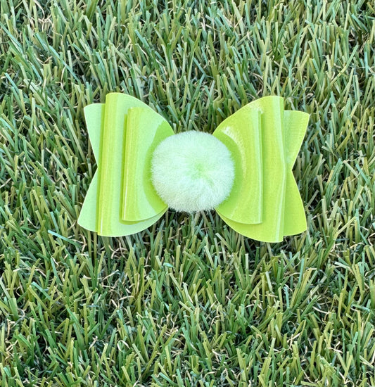 Green Cotton Tail Bow