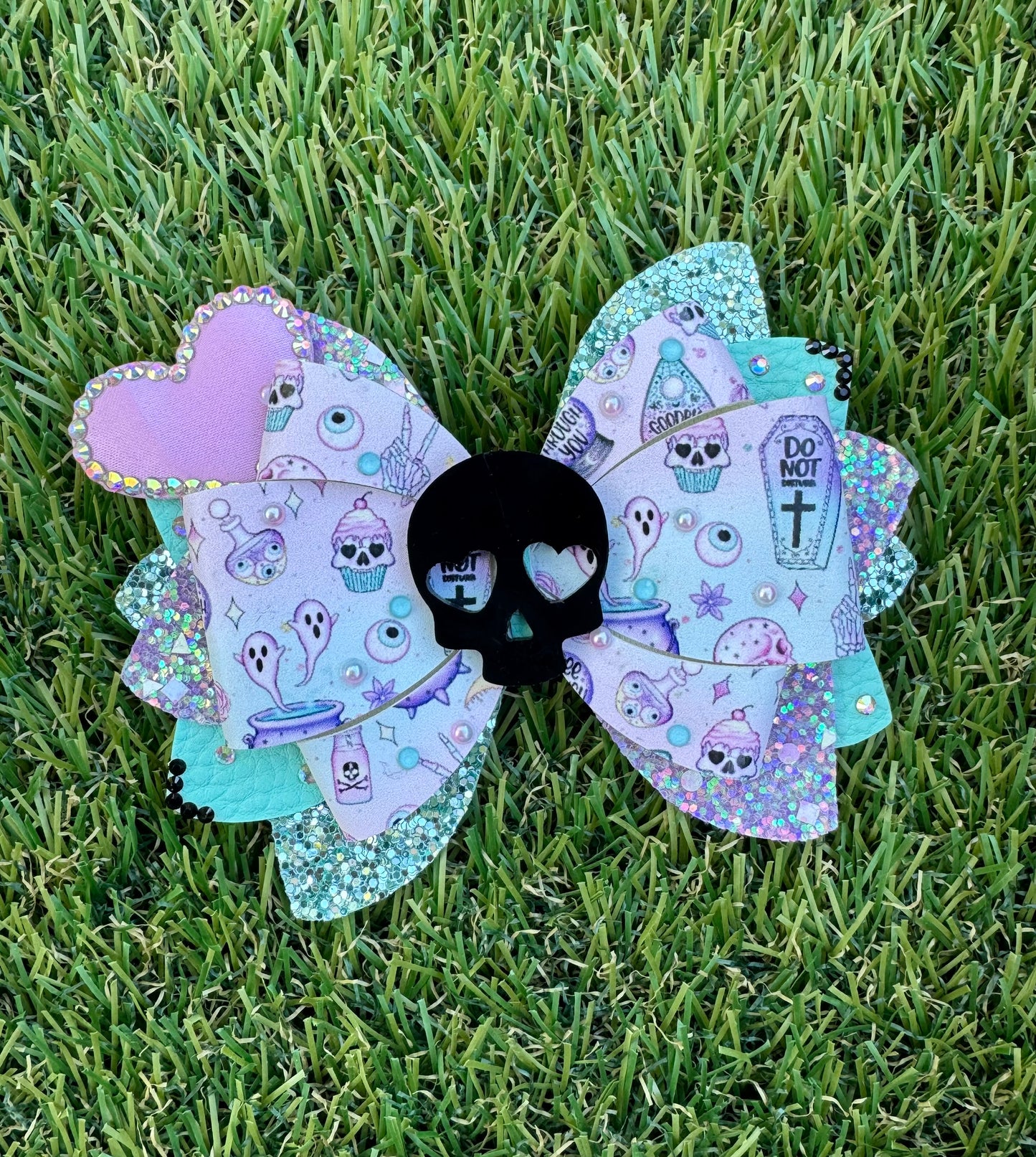 Pastel Sugarskull Bow