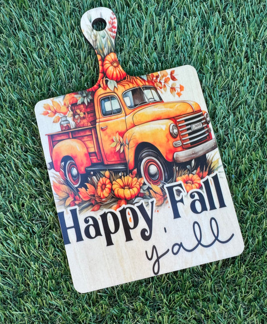 Happy Fall Cutting Board