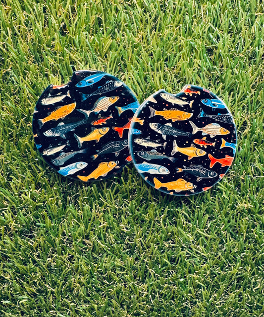 Colorful Fish Coasters