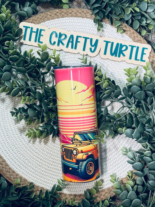 Jeep Sunset-20 oz Tumbler