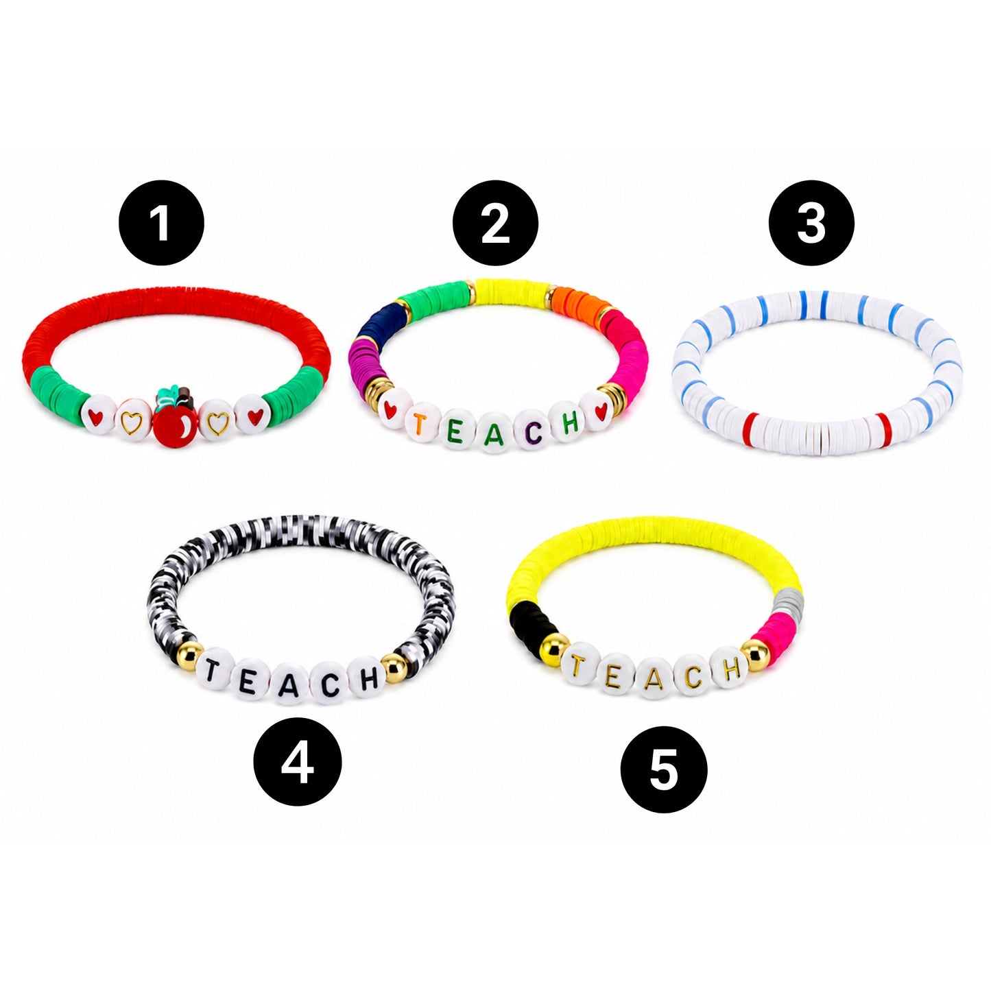 Teacher Bracelet with Wooden Display Card