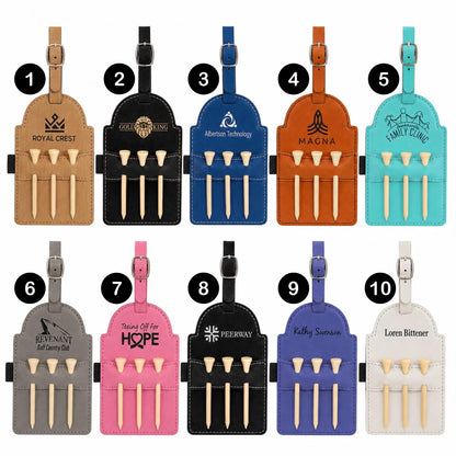 Leatherette Golf Bag Tag