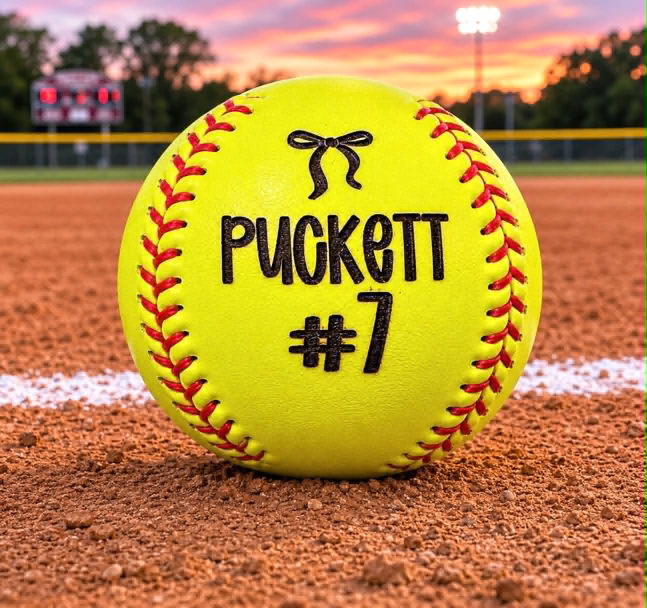 Engraved Softball