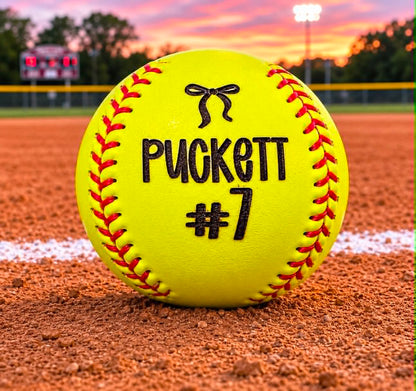 Engraved Softball