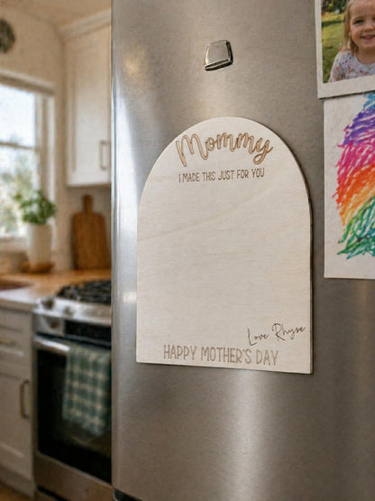 DIY Mother’s Day Artwork Magnet – “Mommy, I Made This Just for You”