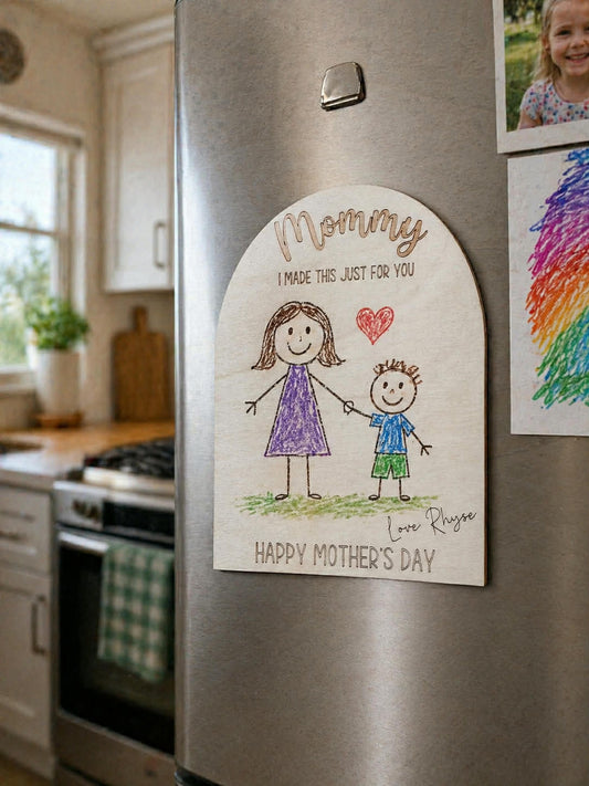 DIY Mother’s Day Artwork Magnet – “Mommy, I Made This Just for You”
