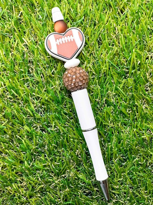 Football Heart Pen