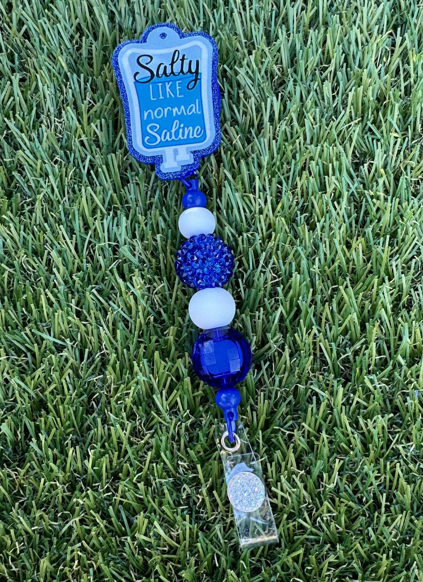 Salty Like Normal Saline Badge Reel