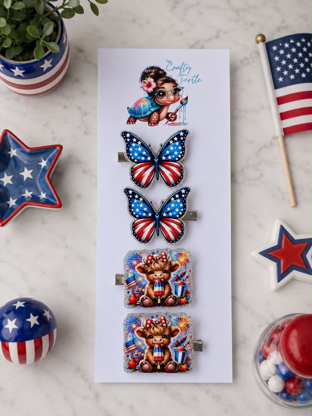 Acrylic Hair Clips (12 bundles)