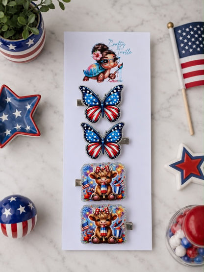 Acrylic Hair Clips (12 bundles)