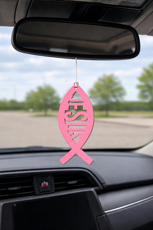 Jesus Fish Car Charm